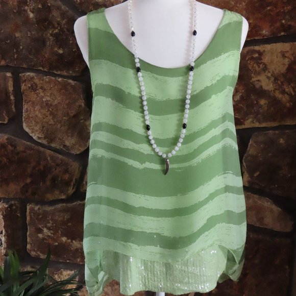 Italian made blouse with sequined bottom - Picture 5 of 5